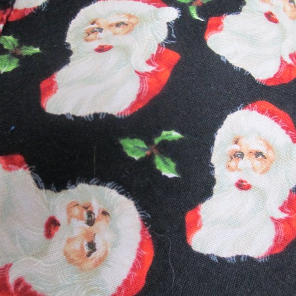 S.C.R.U.B. Woemen's Black Multicolored Santa Print Short Sleeve Scrub - Picture 5 of 6